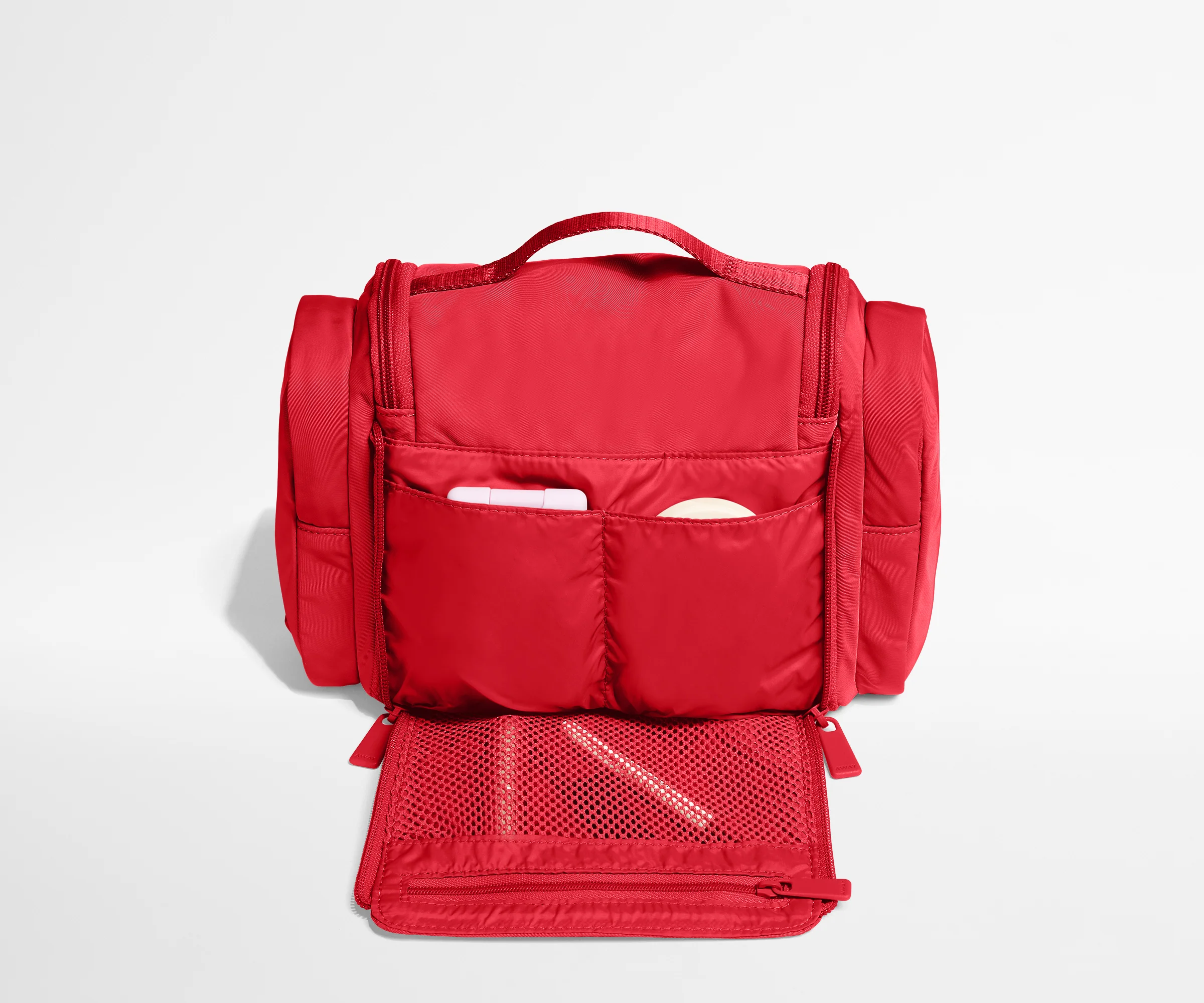 Featherlight Hanging Travel Vanity in Cherry Red - Image 5