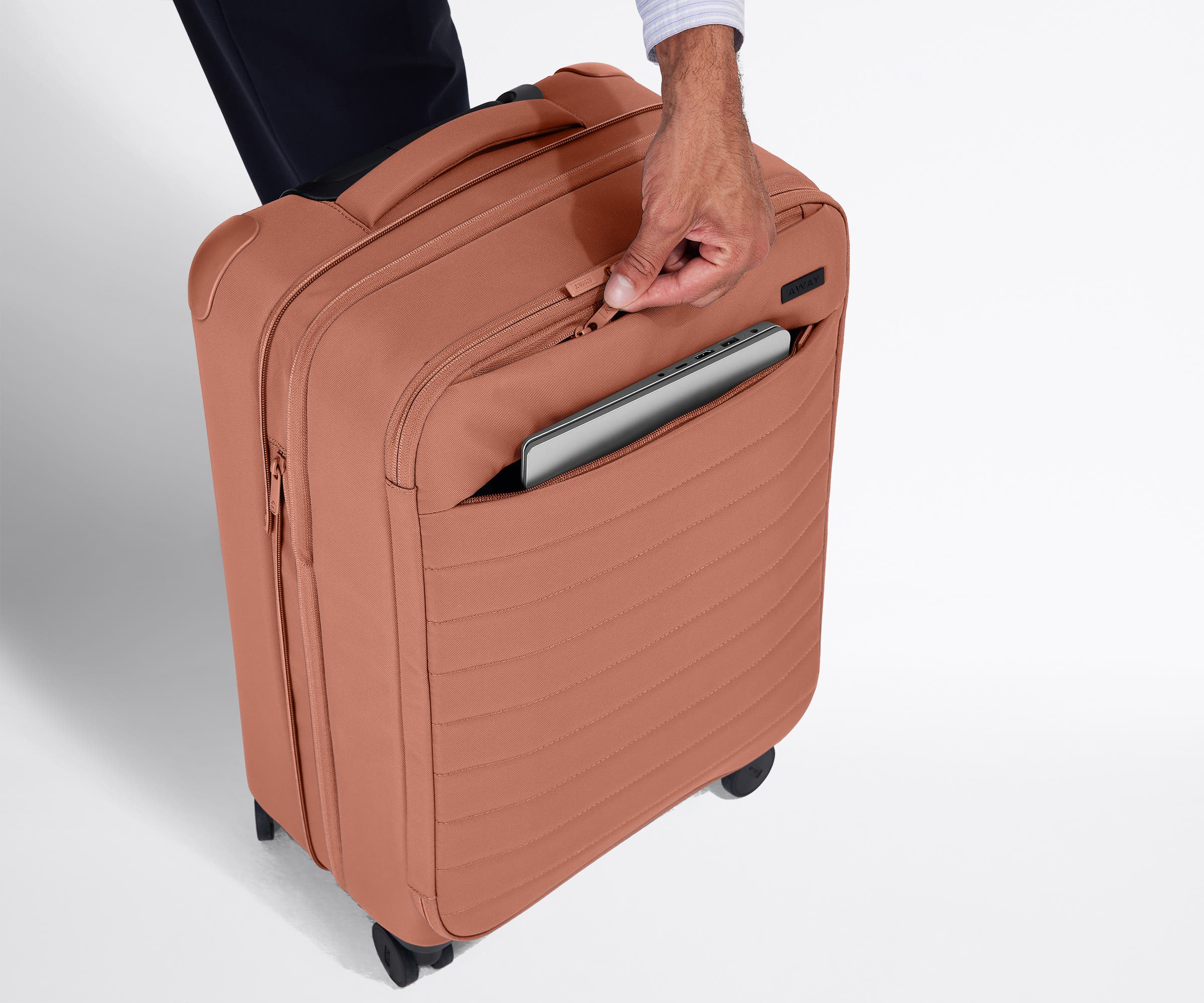 The Softside Carry-On in Clay Pink - Image 6