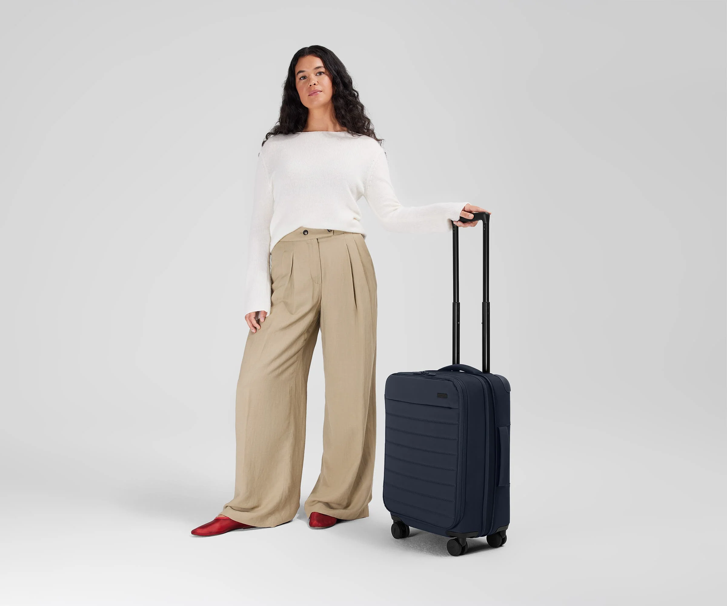 The Softside Carry-On in Navy Blue - Image 4