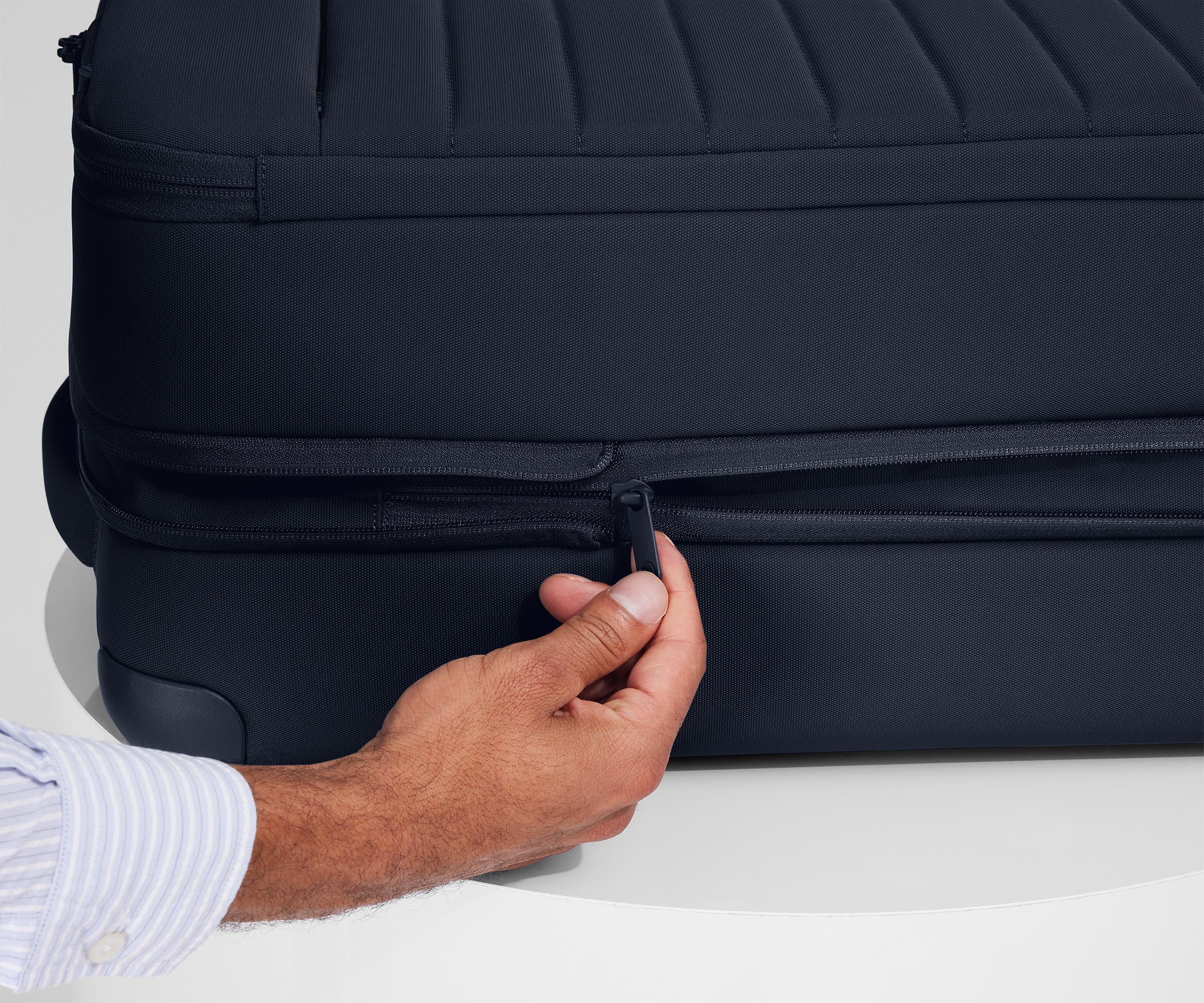 The Softside Carry-On in Navy Blue - Image 7